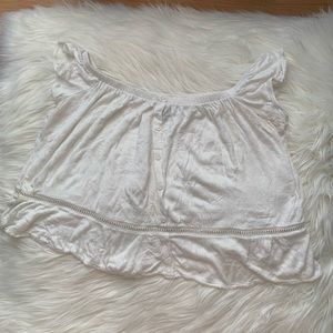 Flowy off the shoulder crop top